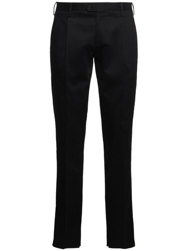 Pantalon Plissé En Coton Stretch - LARDINI - Modalova