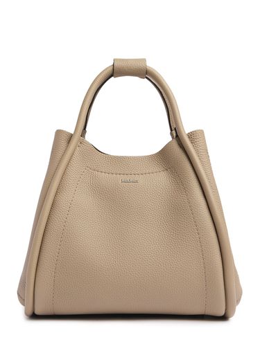 Petit Sac Cabas En Cuir Foulonné Marin - MAX MARA - Modalova