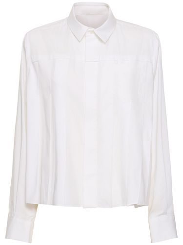 Chemise En Popeline De Coton Mélangé - SACAI - Modalova