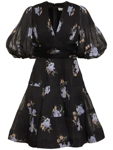 Robe Courte Plissée Imprimée - ZIMMERMANN - Modalova