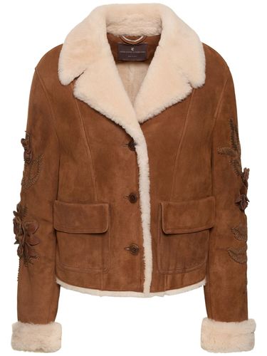 Veste En Shearling Brodé - ERMANNO SCERVINO - Modalova