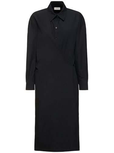 Robe Chemise Midi En Popeline Épaisse - LEMAIRE - Modalova