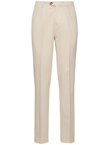 Pantalon Droit En Gabardine De Coton - BRUNELLO CUCINELLI - Modalova