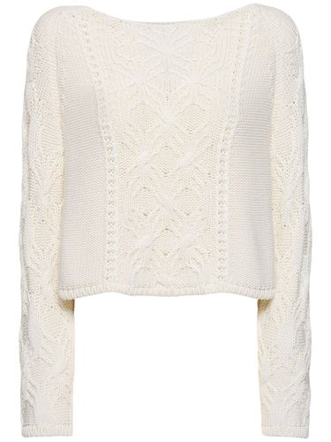 Pull-over En Maille Brodée - ALBERTA FERRETTI - Modalova