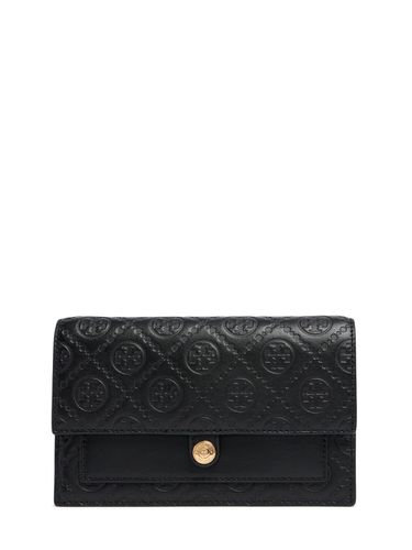 Portefeuille En Cuir À Chaîne T Monogram - TORY BURCH - Modalova