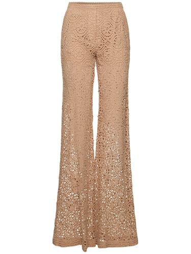 Pantalon Évasé En Macramé - ELIE SAAB - Modalova