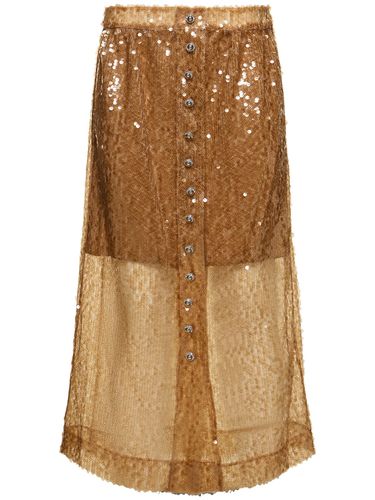 Jupe Midi En Sequins - RABANNE - Modalova