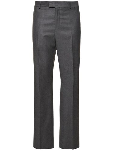 Pantalon En Flanelle De Laine - FERRAGAMO - Modalova