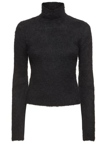 Pull-over Col Roulé En Mohair Mélangé Brossé - AMI PARIS - Modalova