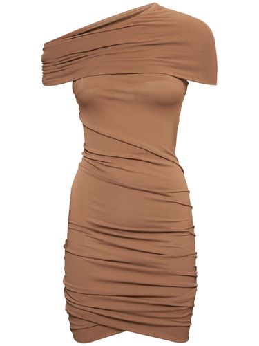 Robe Courte En Jersey Drapé Lola - RICK OWENS - Modalova