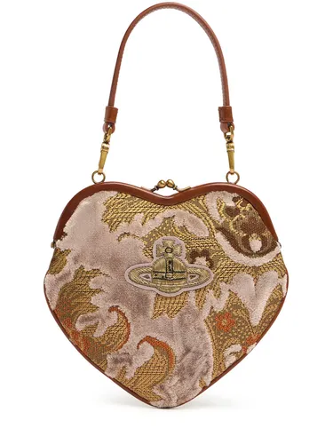 Sac En Velours Jacquard Belle Heart Frame - VIVIENNE WESTWOOD - Modalova