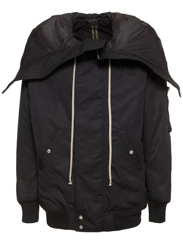 Veste Bomber En Nylon À Capuche - RICK OWENS DRKSHDW - Modalova