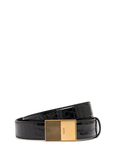 Ceinture En Cuir Embossé Crocodile Elio 30 Mm - KHAITE - Modalova