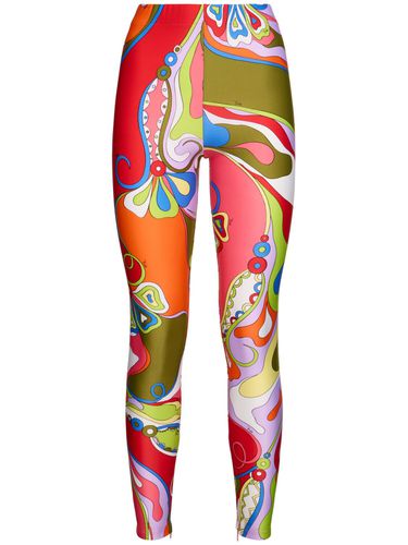 Legging En Lycra Imprimé - PUCCI - Modalova