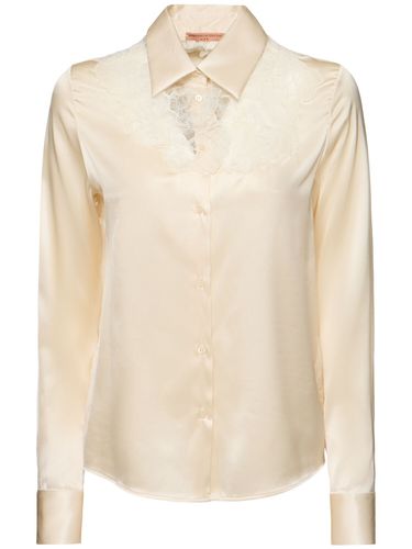 Chemise En Soie Mélangée Brodée - ERMANNO SCERVINO - Modalova