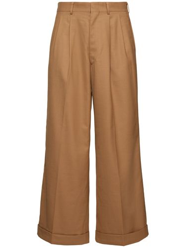 Pantalon Plissé En Laine Mélangée - JUNYA WATANABE - Modalova