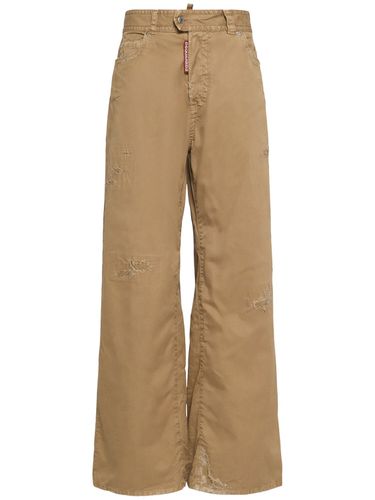 Pantalon Ample En Sergé De Coton 9 To 5 - DSQUARED2 - Modalova