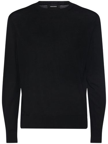 Pull-over À Col Rond En Maille De Laine - DSQUARED2 - Modalova