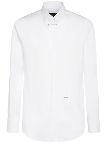 Chemise Slim Avec Broche Sur Le Col Easy - DSQUARED2 - Modalova