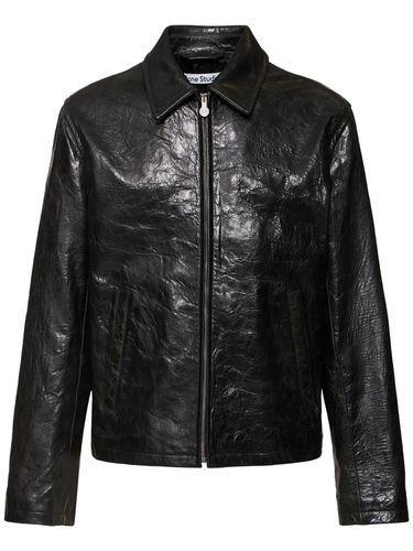 Veste En Cuir Nappa Lauwka Bubble - ACNE STUDIOS - Modalova