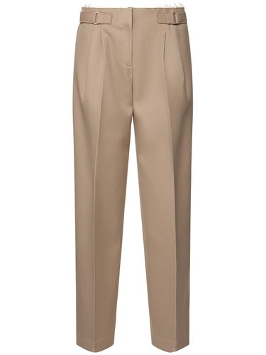 Pantalon Ample En Laine Mélangée À Plis - TORY BURCH - Modalova