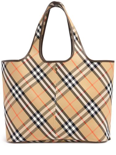 Sac Cabas Moyen En Toile E/w - BURBERRY - Modalova