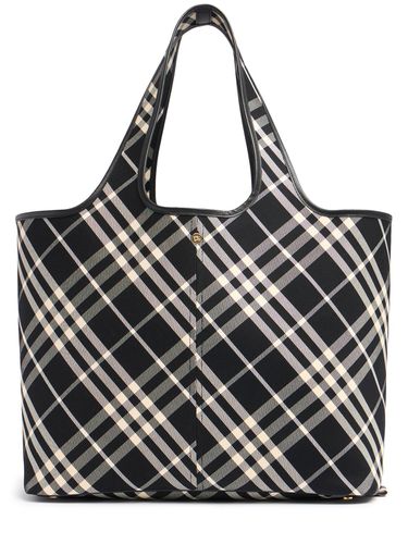 Sac Cabas Moyen En Toile E/w - BURBERRY - Modalova