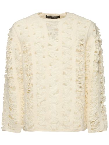 Pull-over En Maille De Jersey De Laine - COMME DES GARÇONS HOMME PLUS - Modalova