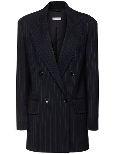 Blazer En Laine Mélangée À Fines Rayures Albany - MAX MARA - Modalova