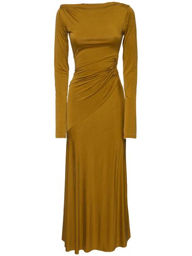 Robe Midi En Jersey Imitation Daim Saba - THE ANDAMANE - Modalova