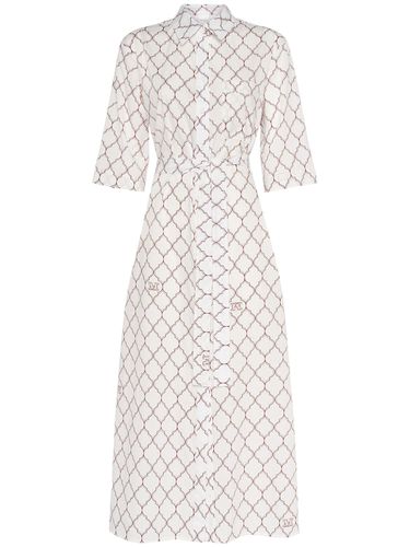 Robe Longue En Popeline De Coton Imprimé Daniel - MAX MARA - Modalova