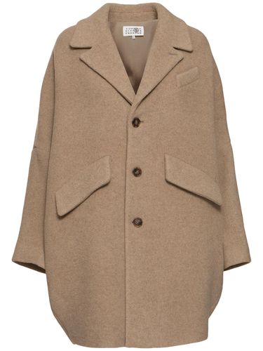 Manteau En Feutre De Laine Mélangée - MM6 MAISON MARGIELA - Modalova