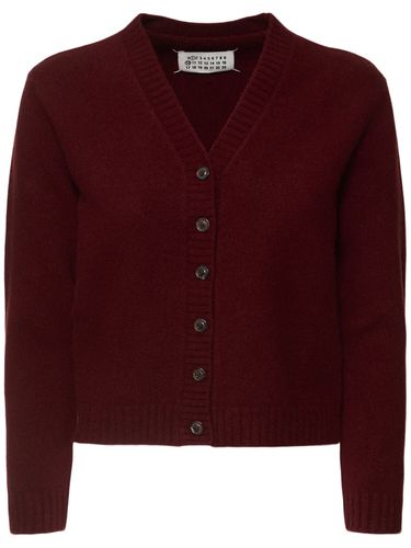 Cardigan En Maille De Laine Délavée - MAISON MARGIELA - Modalova