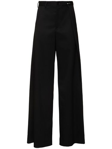 Pantalon Asymétrique En Laine Mélangée - MM6 MAISON MARGIELA - Modalova