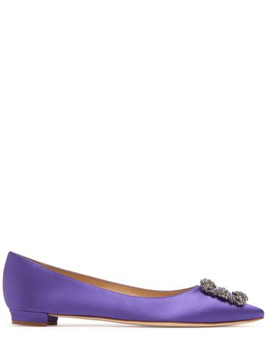 Ballerines En Satin Hangisi 10 Mm - MANOLO BLAHNIK - Modalova