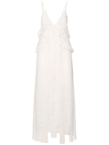 Robe Longue En Dentelle - BLUMARINE - Modalova