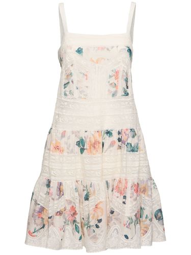 Robe Courte En Coton Acacia - ZIMMERMANN - Modalova