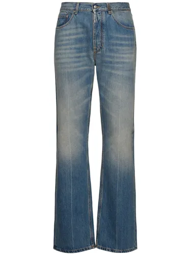 Jean Droit En Denim De Coton - ALEXANDER MCQUEEN - Modalova