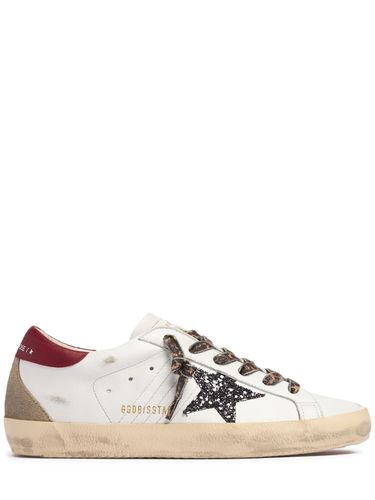 Sneakers En Cuir Mélangé Super-star 20 Mm - GOLDEN GOOSE - Modalova