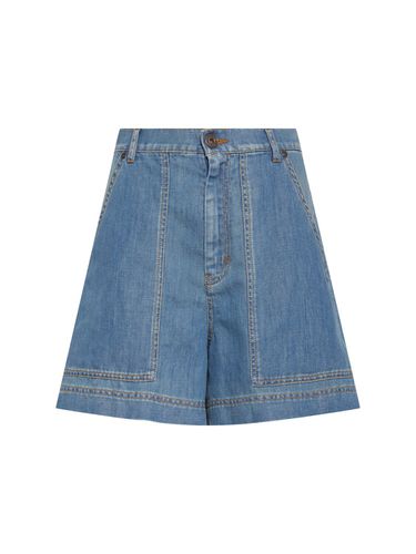 Bermuda En Denim Taille Haute Nabulus - WEEKEND MAX MARA - Modalova