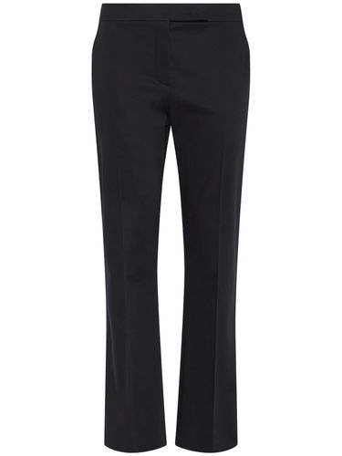 Pantalon Droit En Satin De Coton Mélangé Okra - MAX MARA - Modalova