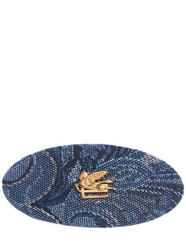 Barrette À Cheveux En Denim Fiore - ETRO - Modalova