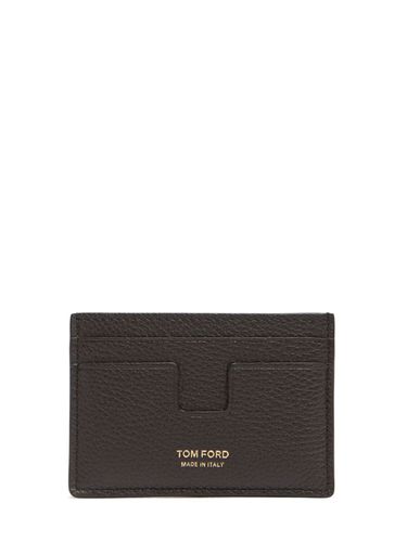 Porte-cartes En Cuir Grainé Souple - TOM FORD - Modalova