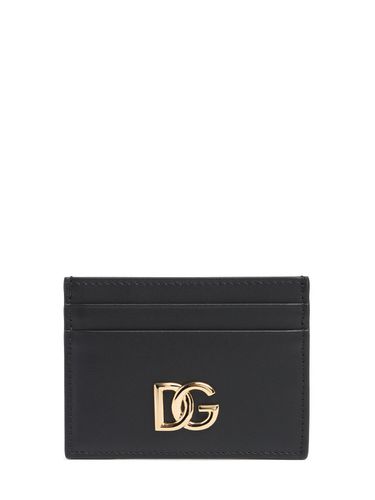 Porte-cartes En Cuir Lisse Dg - DOLCE & GABBANA - Modalova