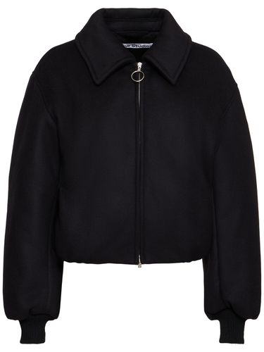 Veste Bomber En Feutre De Laine Mélangée Owella - ACNE STUDIOS - Modalova