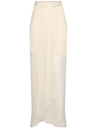 Jupe Longue En Mousseline De Soie - ALBERTA FERRETTI - Modalova