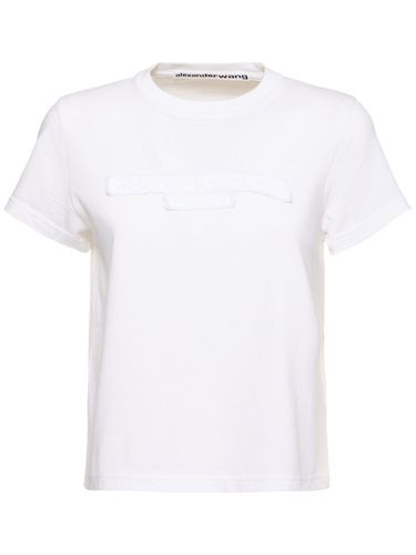 T-shirt D’aspect Usé À Logo - ALEXANDER WANG - Modalova