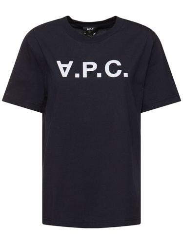 T-shirt En Coton Biologique Imprimé Logo - A.P.C. - Modalova