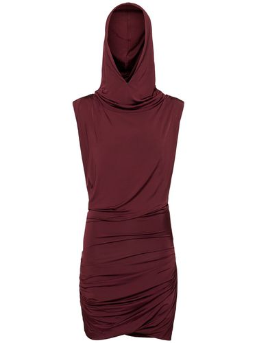 Robe Courte En Viscose Drapée À Capuche - MAGDA BUTRYM - Modalova