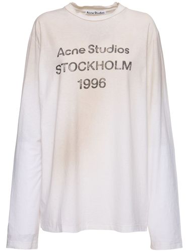 T-shirt En Coton Mélangé Edden U 1996 - ACNE STUDIOS - Modalova